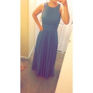 Grey bridesmaid dress